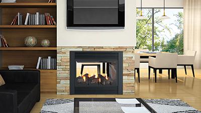 P121 See-Through Gas Fireplace